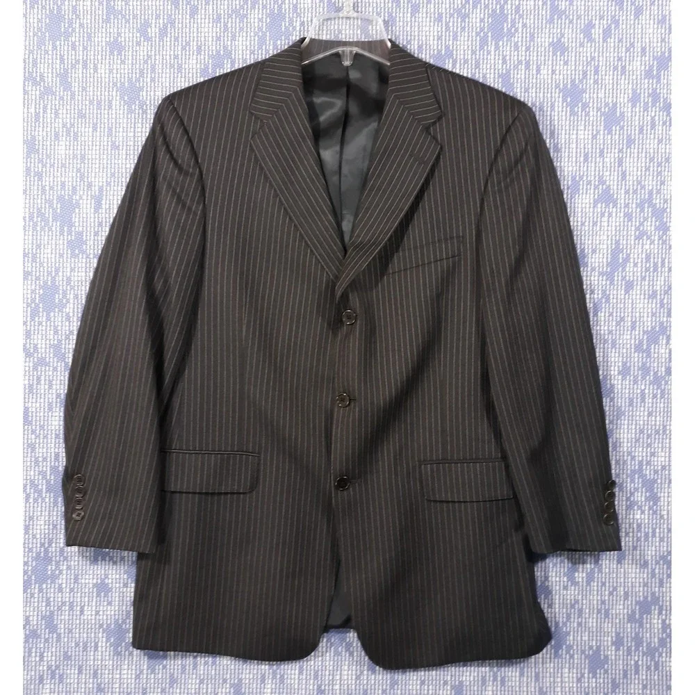 Daniel Cremieux Loro Piana Blazer Suit Jacket Mens Size 42 R Wool Black 3-Button